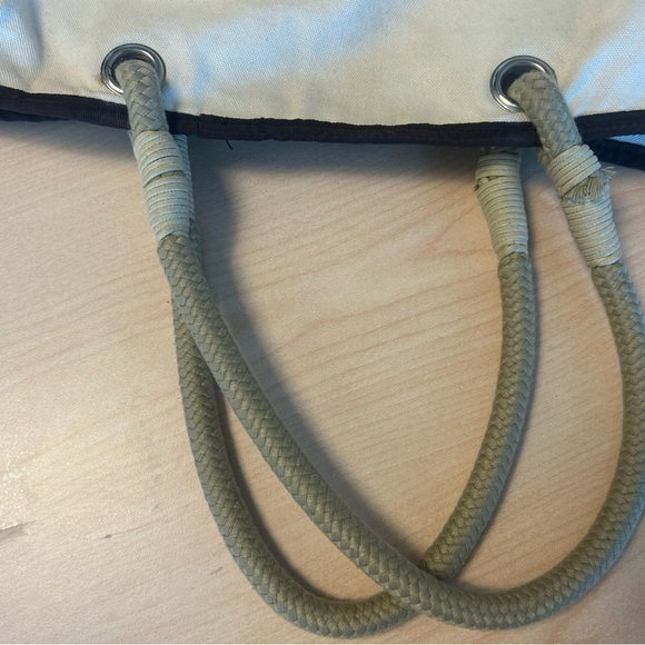 Anya Hindmarch Cream and Black Tote Bag - Picture 10 of 12